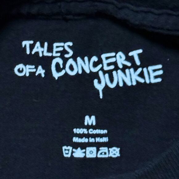 Concert Junkie Apparel T-Shirt Mens Black I Mosh for My Mental Health Tee M - Picture 5 of 6